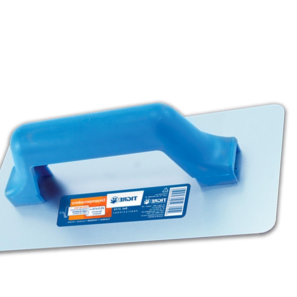 Desempenadeira Aço Tigre Lisa Cabo De PVC 25,7X12X8cm