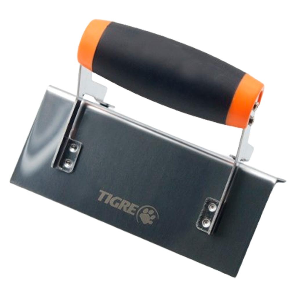 Desempenadeira Inox Tigre Canto Externo PRO 15,2x11,7x9,3cm 2123-01