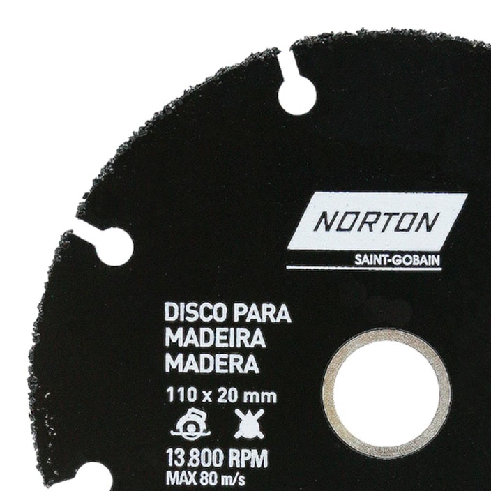 Disco de Corte Madeira Norton Serra Mármore 110mm