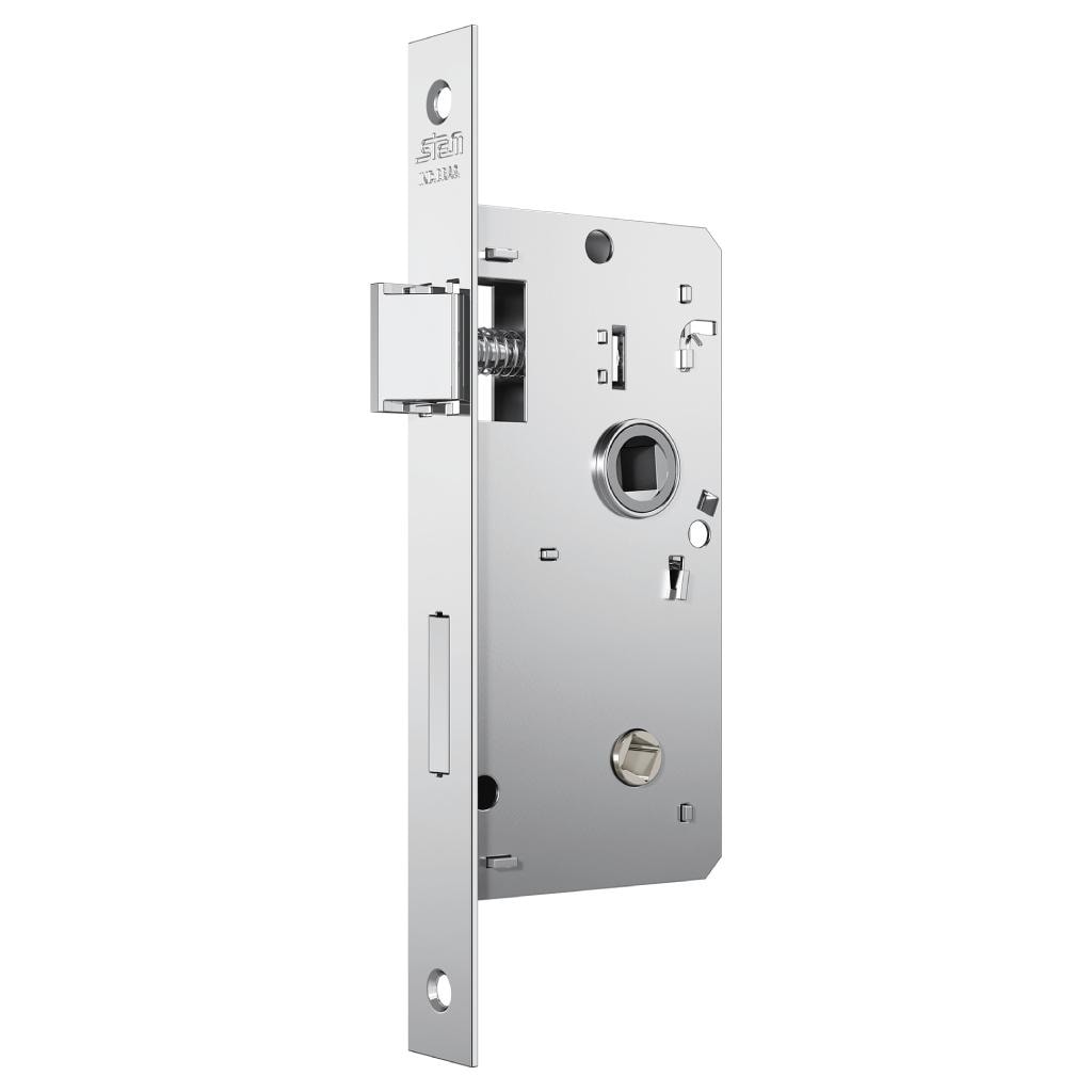Fechadura para Banheiro Zamac Stam 1820/21 Espelho Acabamento Inox