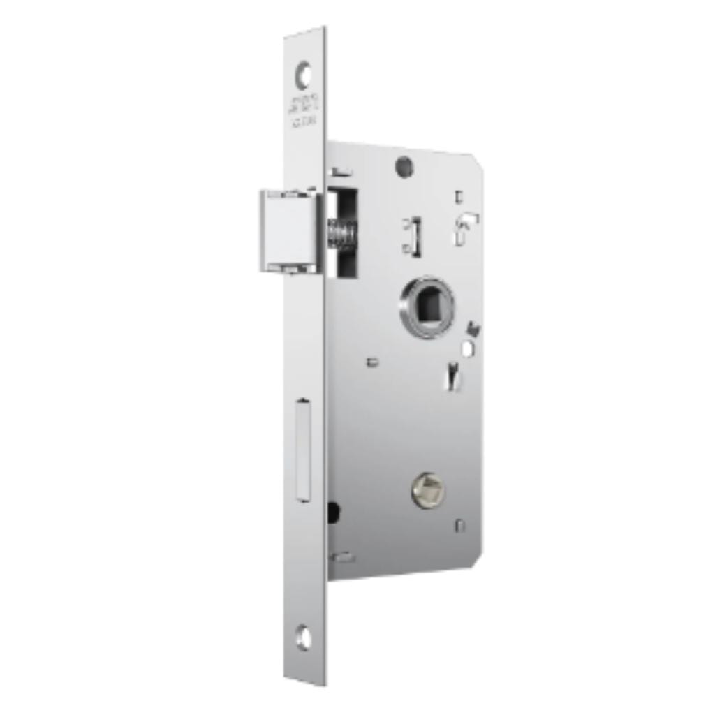 Fechadura para Banheiro Zamac Stam 824/33 Espelho Acabamento Inox 40mm
