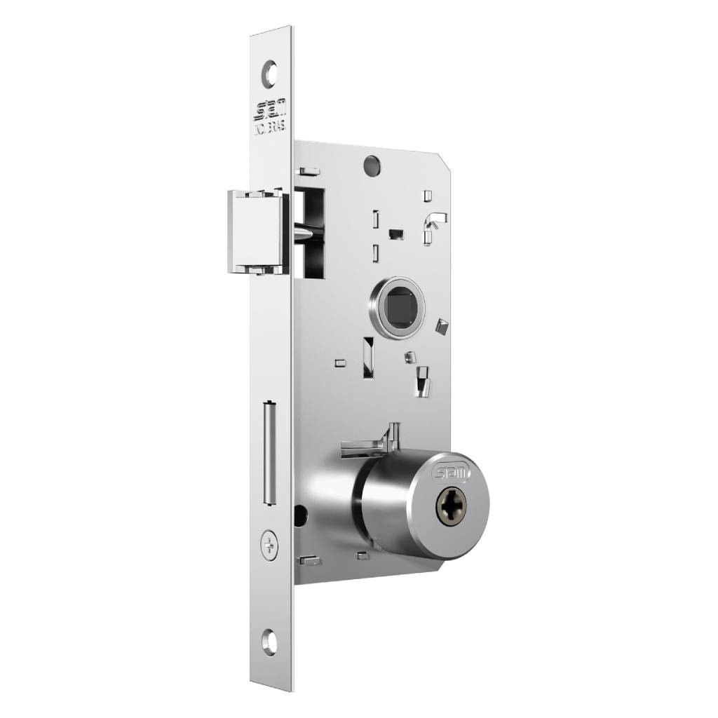 Fechadura Tetra Zamac Stam 1800/21 Espelho Acabamento Inox 40mm