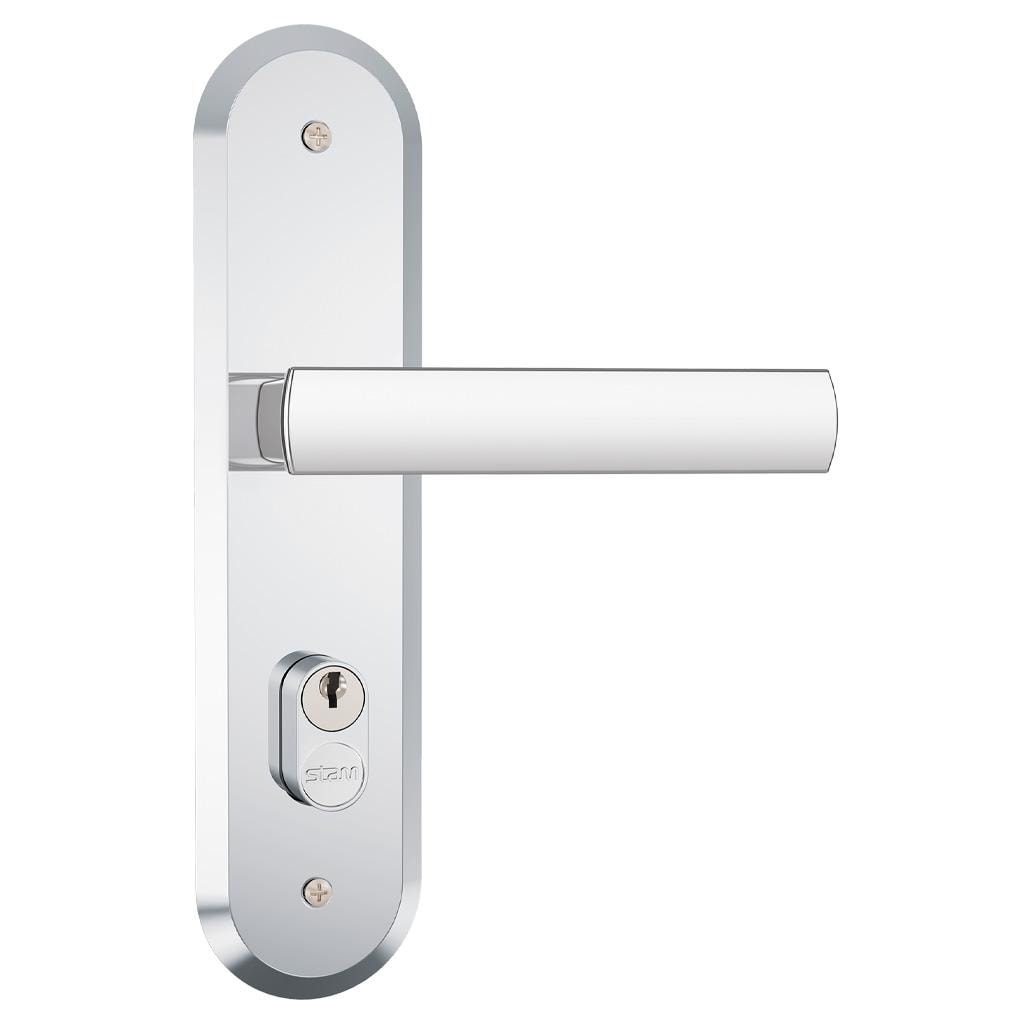 Fechadura Stam Zamac 40mm Banheiro 1820/35 Espelho Escovado