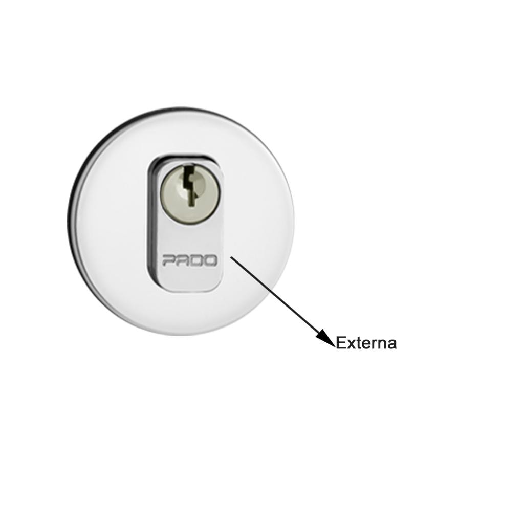 Fechadura Zamac 55mm Externa Rolete Red. 465/55R IXP