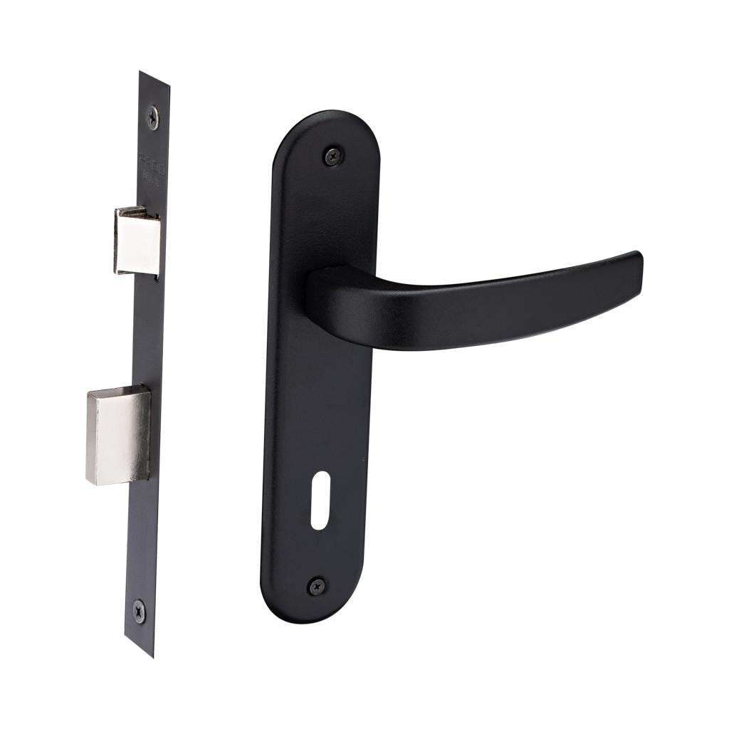 Fechadura Zamac 55mm Interna Vic Espelho 929-55I Epoxi Preta