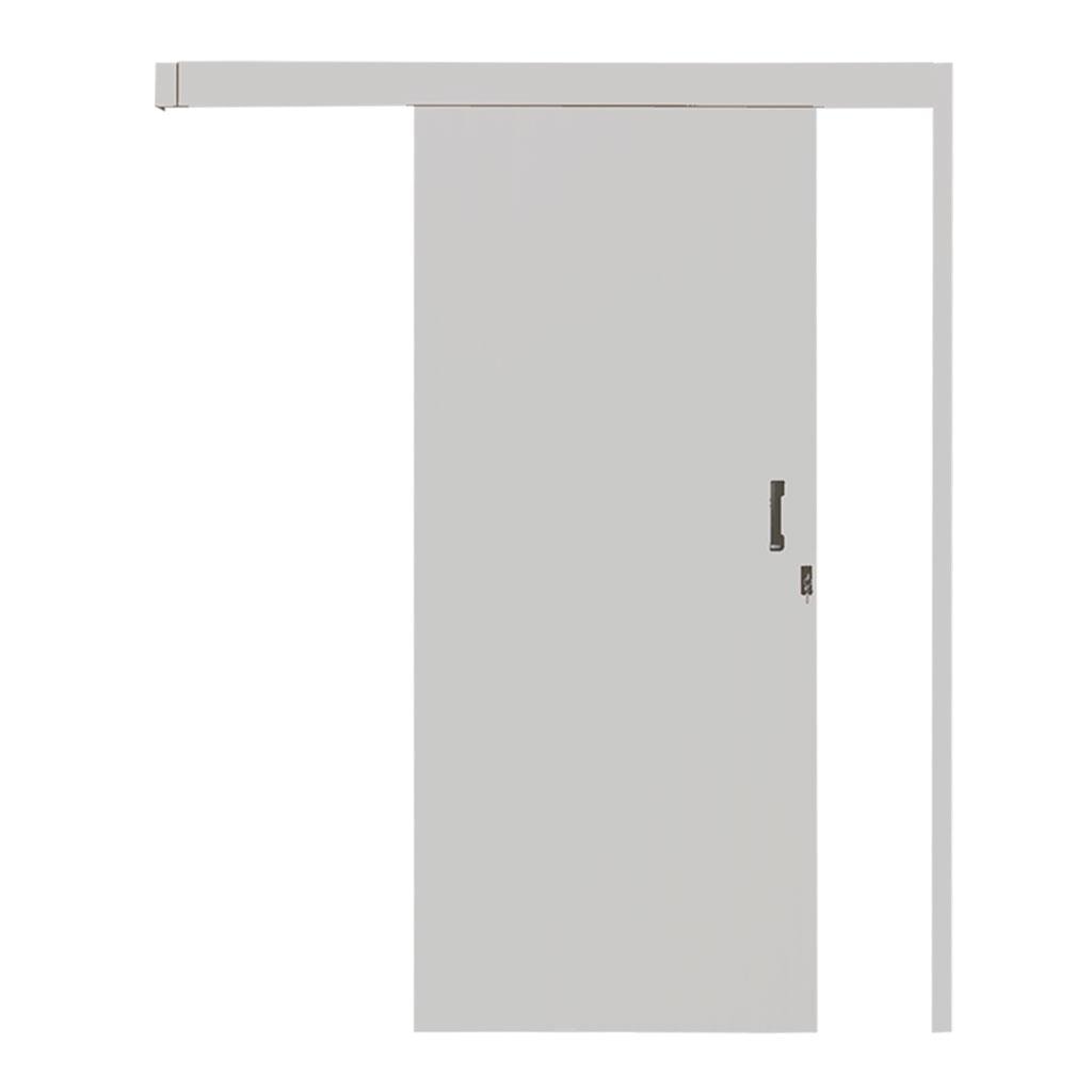 Porta de Correr e Sobrepor Mgm Branca Reversível 70x215